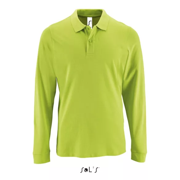 so02087-Tricou-polo-cu-maneca-lunga-adult-barbat-SOLS-PERFECT-LSL-Apple-Green
