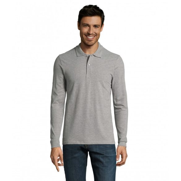 so02087-Tricou-polo-cu-maneca-lunga-adult-barbat-SOLS-PERFECT-LSL-Grey-Melange