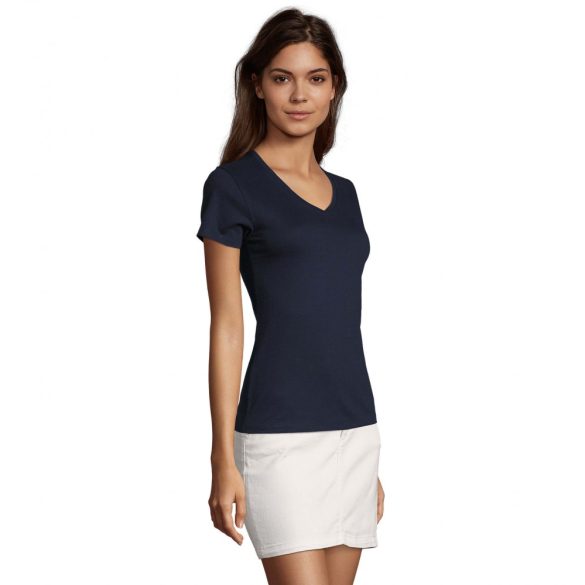 so02941fn-Tricou-adult-dama-SOLS-IMPERIAL-V-NECK-French-Navy
