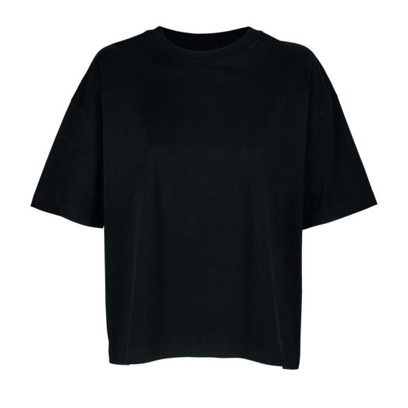 so03807 - Tricou oversized dama Sol's Boxy [Deep Black]