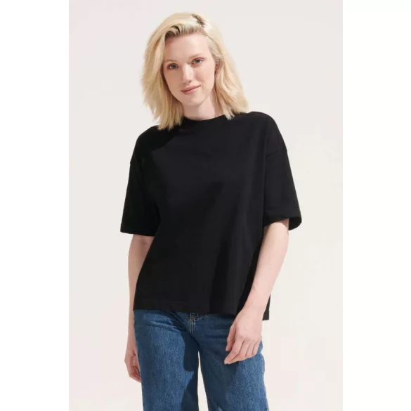 so03807 - Tricou oversized dama Sol's Boxy [Light Yellow]