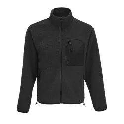   so04042 - Jacheta unisex din polar Sol's Fury - [Carbon Grey/Black]