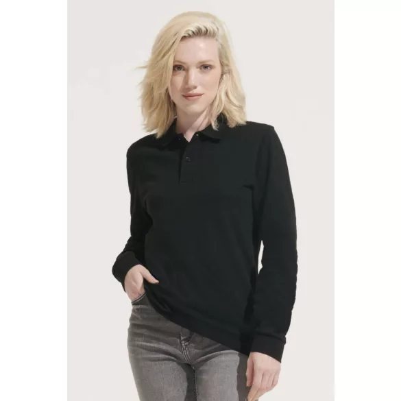 so04241 - Bluza polo unisex Sol's Planet LSL [White]