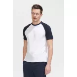 so11190 - Tricou adult barbat Sol's Funky [White/Black]
