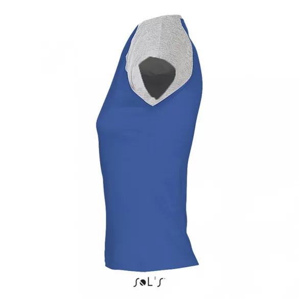 so11195-Tricou-adult-dama-sols-Milky-Grey-Melange-Royal-Blue