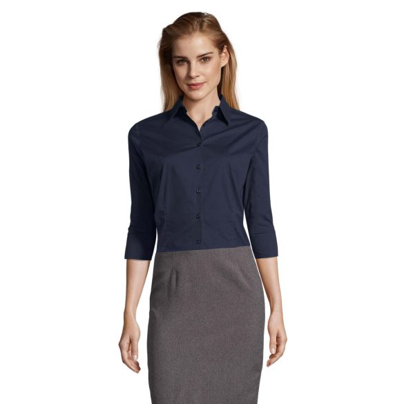 so17010 - Camasa cu maneca 3/4 adult dama Sol's Effect - [Dark Blue]