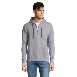   SO47800 - Hanorac cu gluga de barbat Sol's SEVEN [Grey Melange]