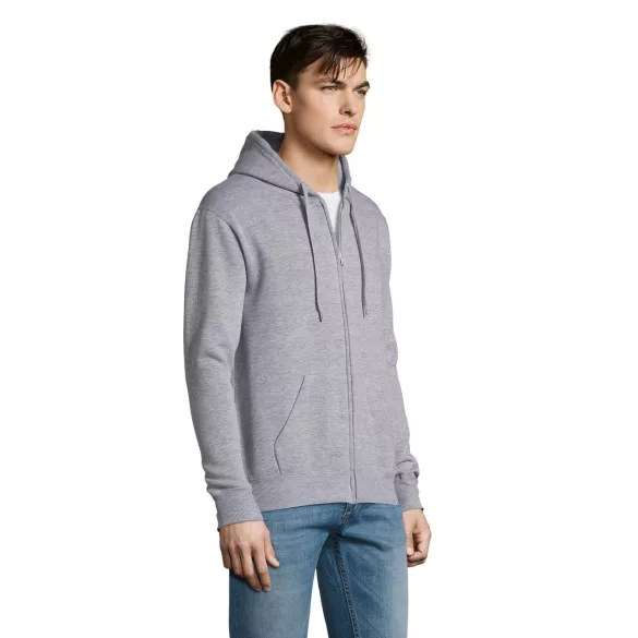 SO47800 - Hanorac cu gluga de barbat Sol's SEVEN [Grey Melange]