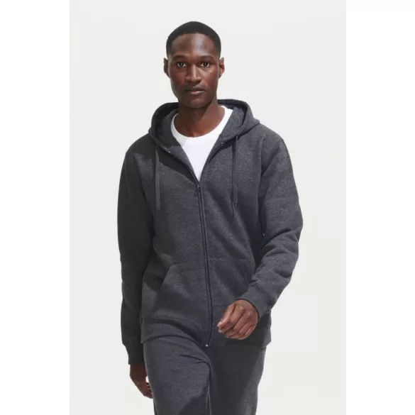 SO47800 - Hanorac cu gluga de barbat Sol's SEVEN [Grey Melange]