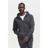 SO47800 - Hanorac cu gluga de barbat Sol's SEVEN [Grey Melange]