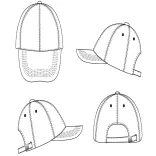 so88100 - Sapca din bumbac SOLS - Buffalo [Dark Purple]