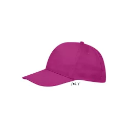 so88110 - Sapca din bumbac 5 panele SUNNY [Fuchsia]