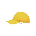 so88110 - Sapca din bumbac 5 panele SUNNY [Gold]