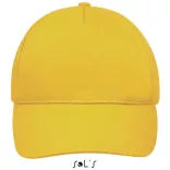 so88110 - Sapca din bumbac 5 panele SUNNY [Gold]