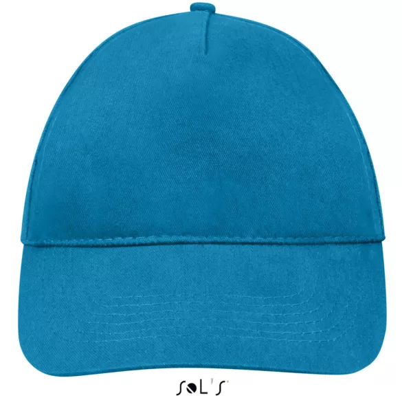 so88110 - Sapca din bumbac 5 panele SUNNY [Aqua]