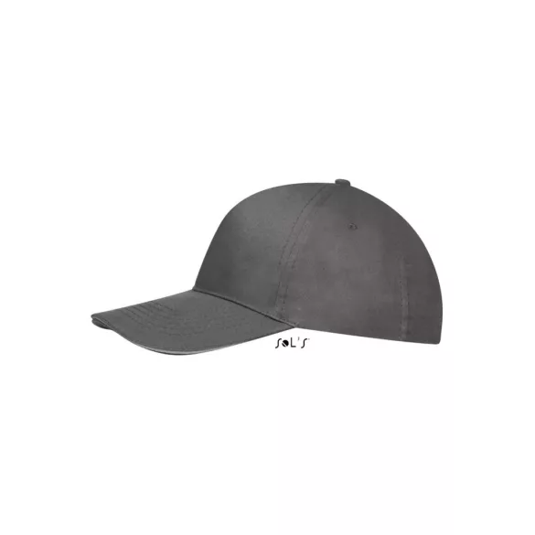 so88110 - Sapca din bumbac 5 panele SUNNY [Dark Grey/Light Grey]