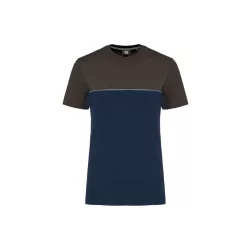   wk304 - Tricou unisex in doua tonuri - Designed to work - [Navy/Dark Grey]