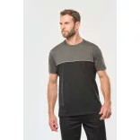 wk304 - Tricou unisex in doua tonuri - Designed to work - [Navy/Dark Grey]