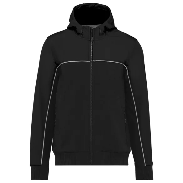 wk450 - Jacheta softshell unisex cu 3 straturi in 2 culori BIONIC [Black]