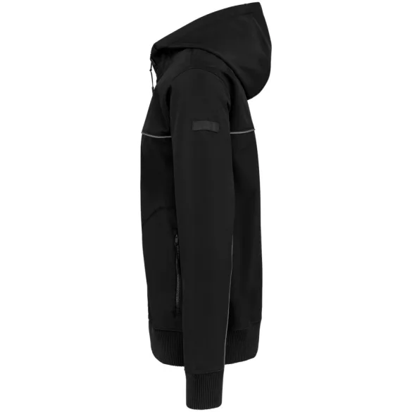 wk450 - Jacheta softshell unisex cu 3 straturi in 2 culori BIONIC [Black]
