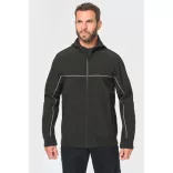 wk450 - Jacheta softshell unisex cu 3 straturi in 2 culori BIONIC [Black]