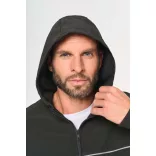 wk450 - Jacheta softshell unisex cu 3 straturi in 2 culori BIONIC [Black]