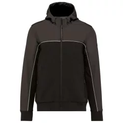   wk450 - Jacheta softshell unisex cu 3 straturi in 2 culori BIONIC [Black/Dark Grey]