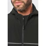wk450 - Jacheta softshell unisex cu 3 straturi in 2 culori BIONIC [Black/Dark Grey]