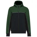 wk450 - Jacheta softshell unisex cu 3 straturi in 2 culori BIONIC [Black/Forest Green]