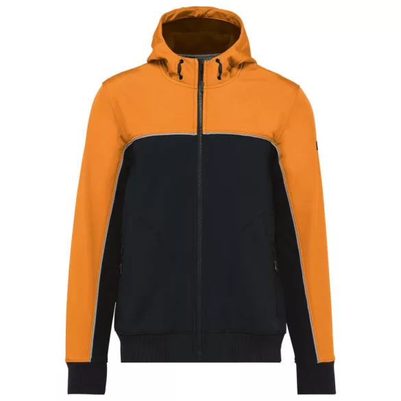 wk450 - Jacheta softshell unisex cu 3 straturi in 2 culori BIONIC [Black/Orange]