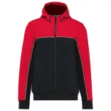 wk450 - Jacheta softshell unisex cu 3 straturi in 2 culori BIONIC [Black/Red]