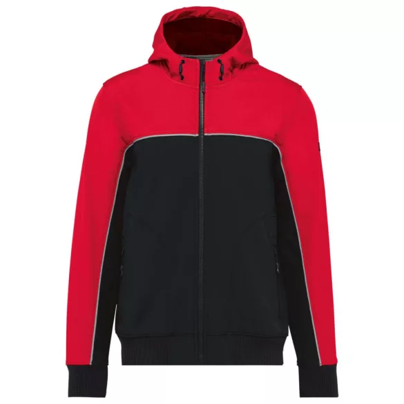 wk450 - Jacheta softshell unisex cu 3 straturi in 2 culori BIONIC [Black/Red]