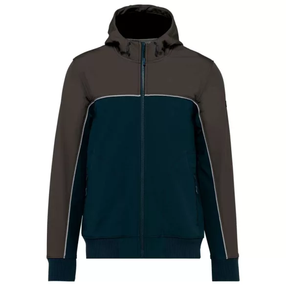 wk450 - Jacheta softshell unisex cu 3 straturi in 2 culori BIONIC [Navy/Dark Grey]