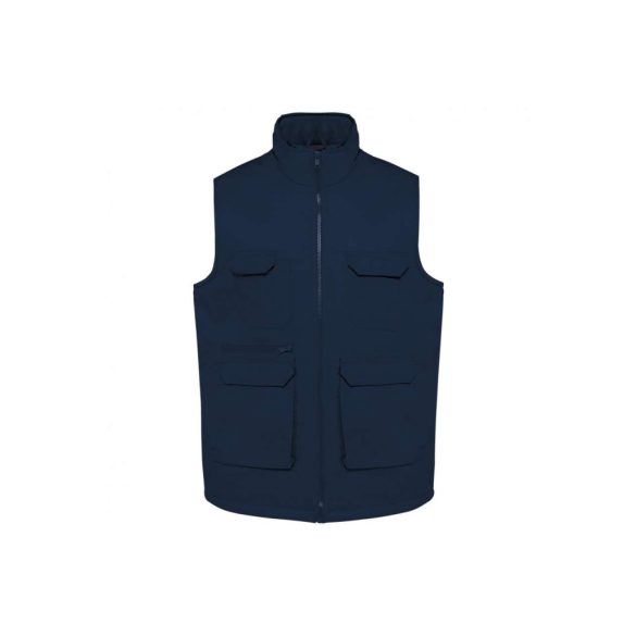 wk607nv - Vesta unisex cu buzunare multiple WK [Navy]