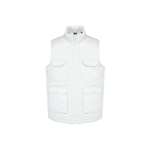 wk607wh - Vesta unisex cu buzunare multiple WK [White]